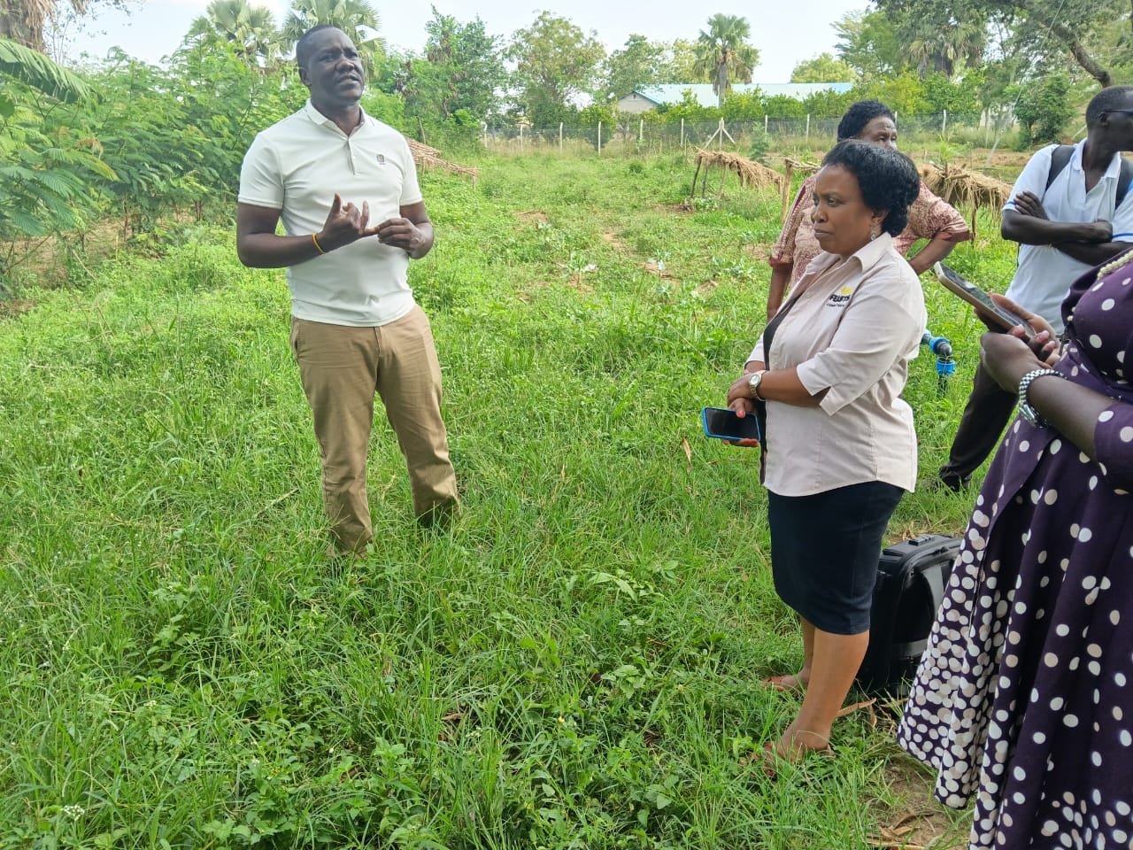Wide view of partners during the practical demonstration at Aminit