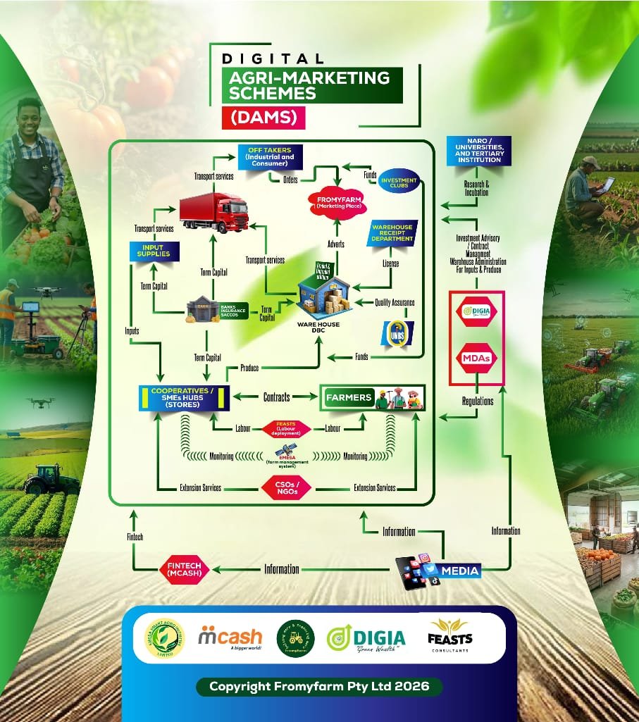 Digital Agri-Marketing Schemes ecosystem diagram