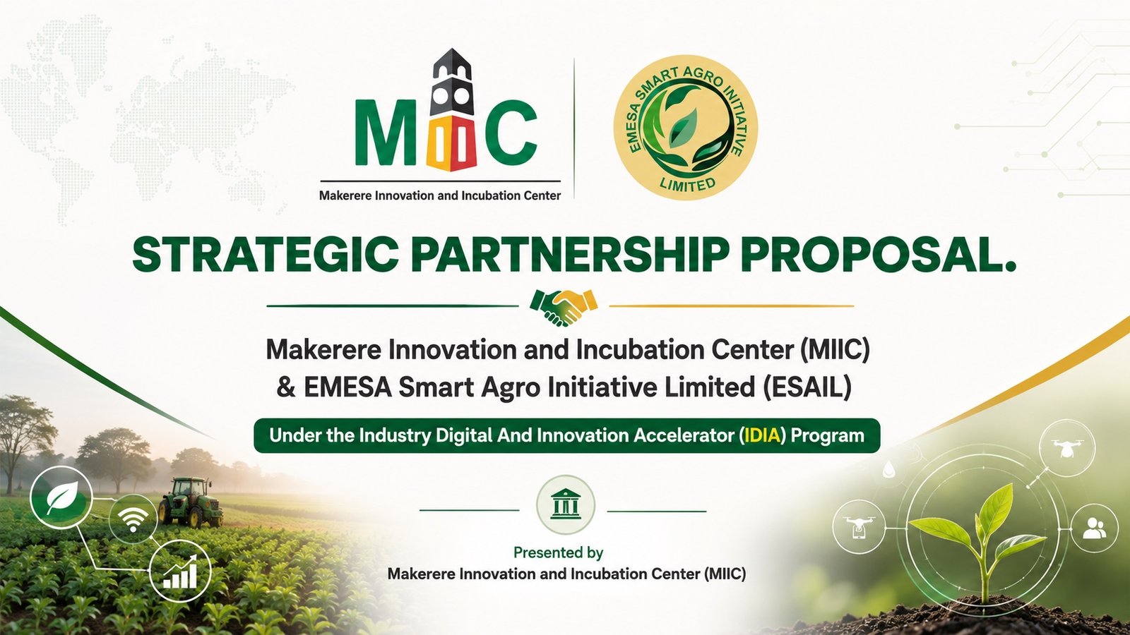 EMESA and MIIC strategic partnership proposal title slide
